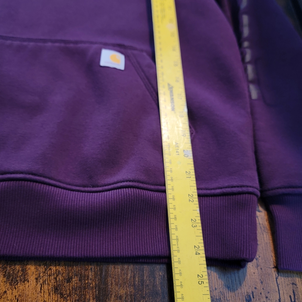 Carhartt Women's Relaxed Fit Purple Hoodie - Picture 11 of 11